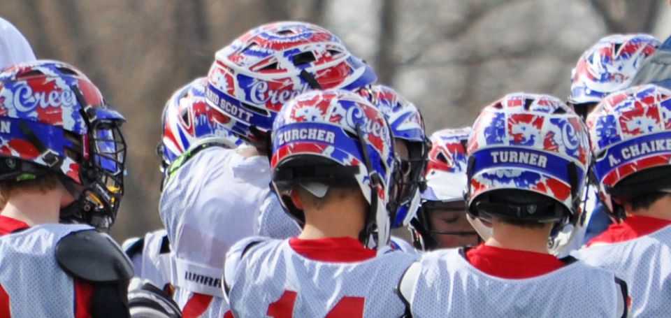 creek youth lacrosse wraps with custom back panels
