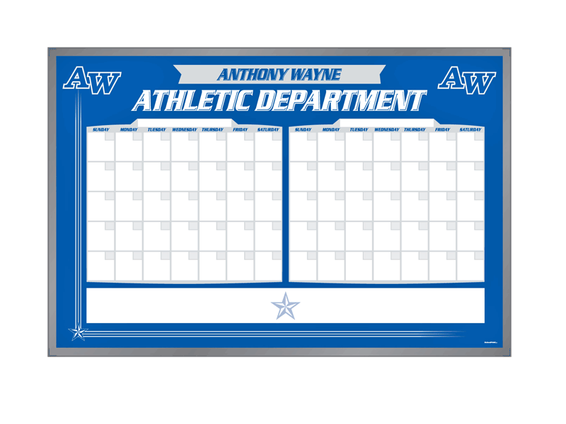 anthony wayne athletic department calendar board