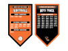nylon softball and track add a year banners