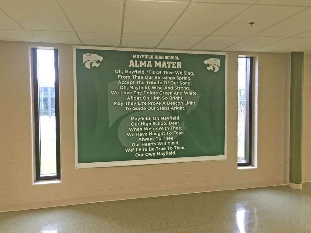 mayfield high school alma mater banner