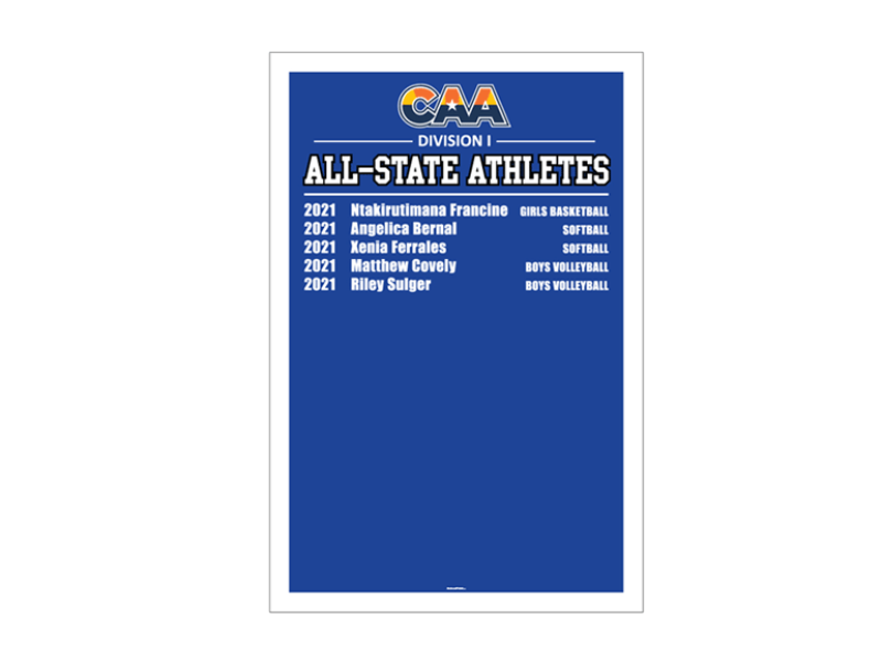 caa all state athletes add a name banner