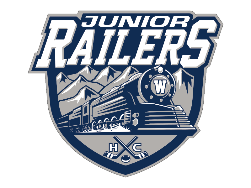 junior railers hockey car magnet
