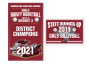 Basketball and Volleyball Championship Banners