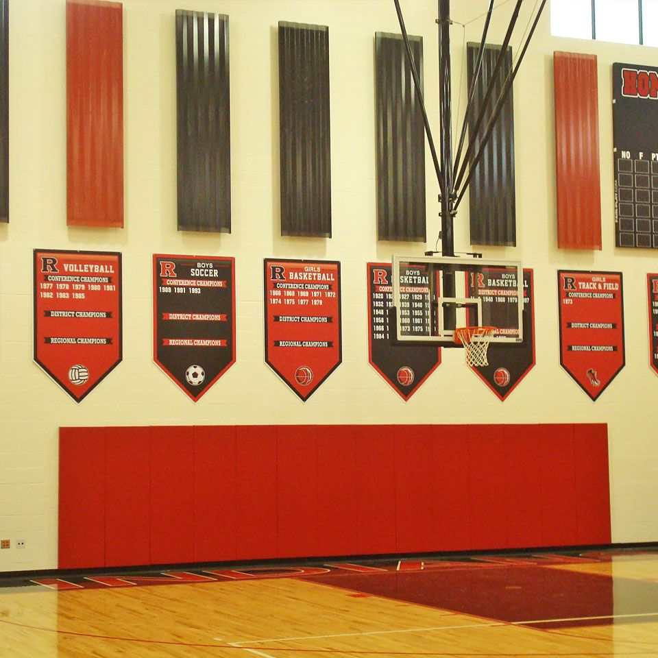 Rittman High School Add A Year Banners gym for sports championships