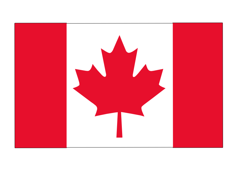 Canadian Flag helmet sticker