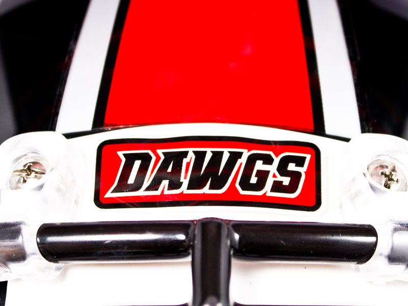 dawgs 2d front bumper on football helmet