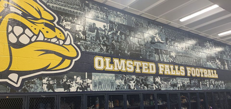 olmsted falls football wall wrap