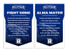 vinyl alma mater and fight song banners