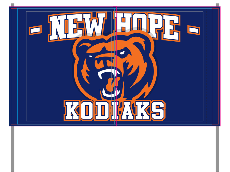 new hope kodiaks run through banner