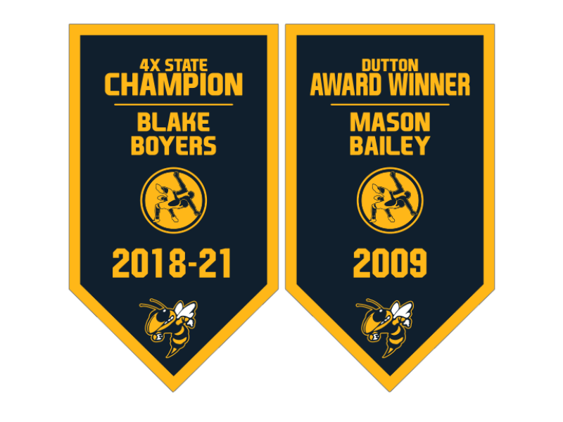 wrestling recognition banners east fairmont high school