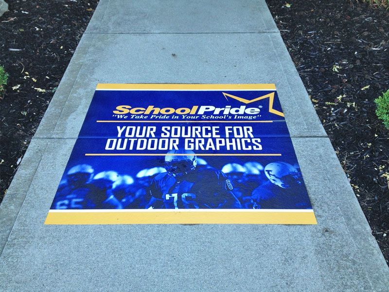 Sidewalk with SchoolPride® power grip