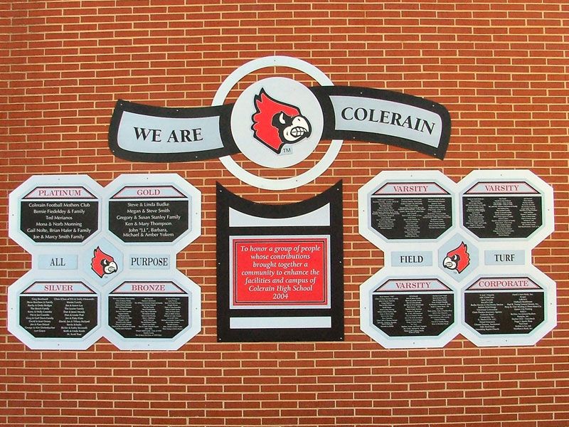 outdoor plaques for donor recognition