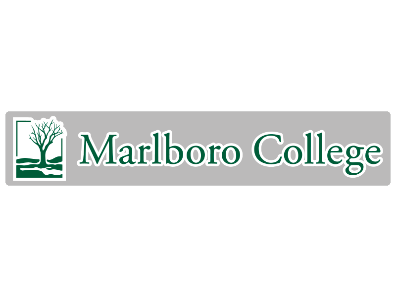 marlboro college static cling window sticker