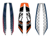 custom lacrosse mohawk stripes design examples