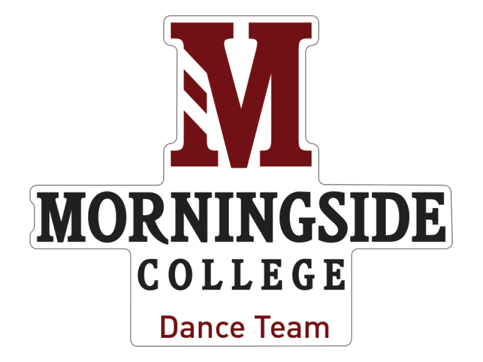 morningside college dance team window sticker