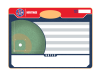 handheld baseball field and  lineup board