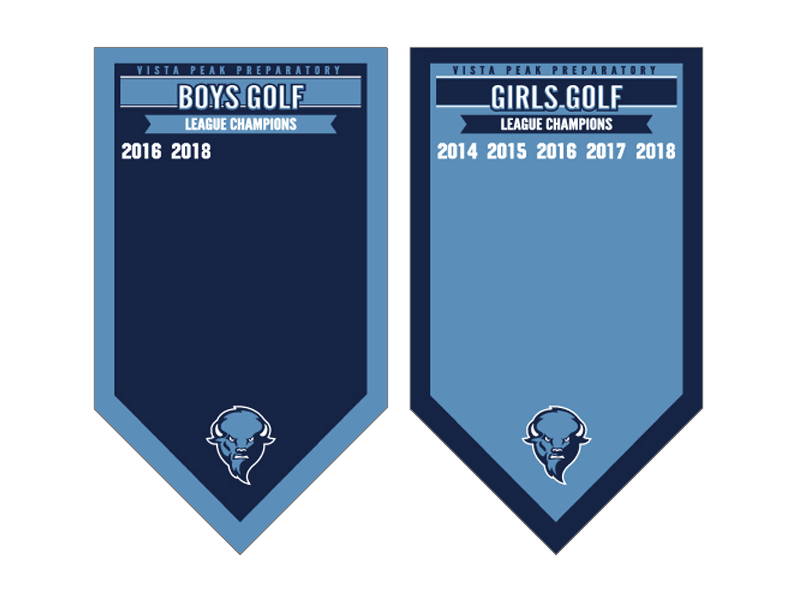 golf add a year banners for vista peak high school