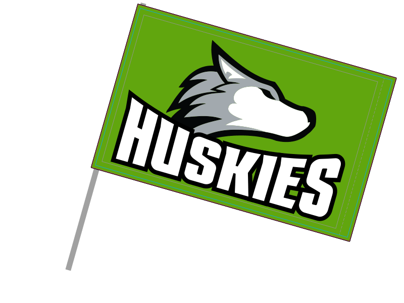 huskies runner flag