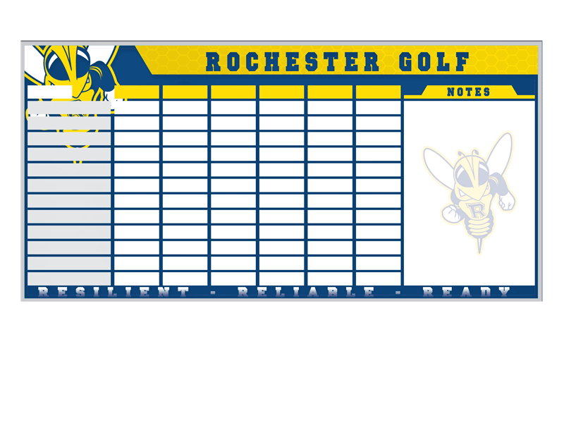 rochester golf goal board