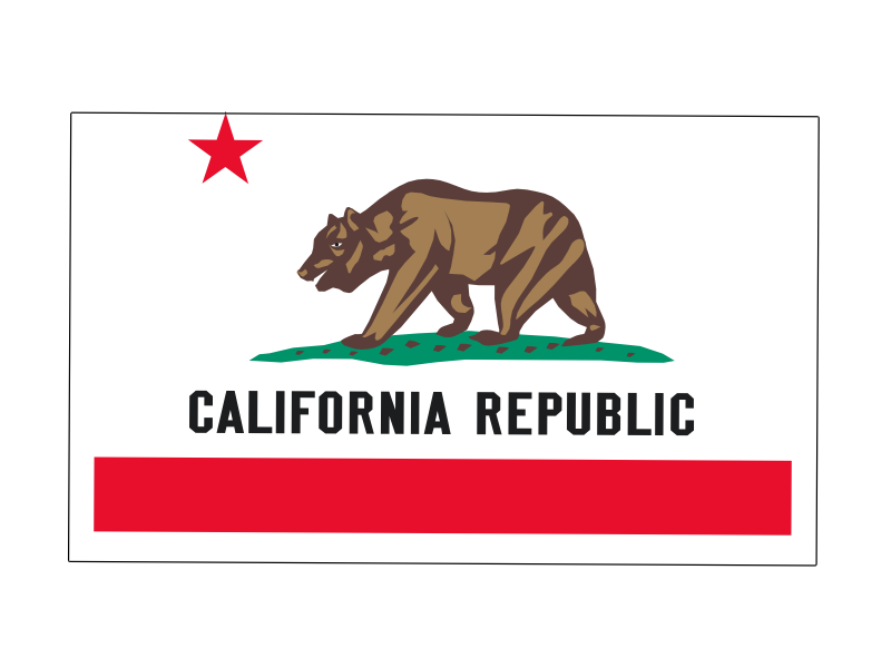 California State Flag helmet sticker
