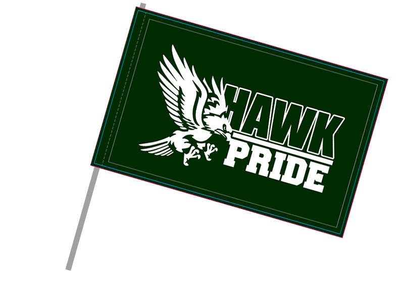 hawk pride field runner flag