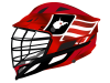 west virginia flag oversized lacrosse helmet decals
