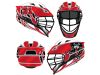 lacrosse helmet wrap chrome red cats claw design design