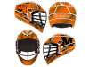 lacrosse helmet wrap orange martinsburg design