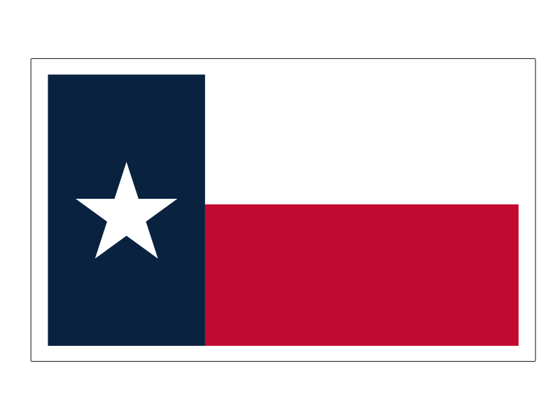 texas state Flag helmet sticker