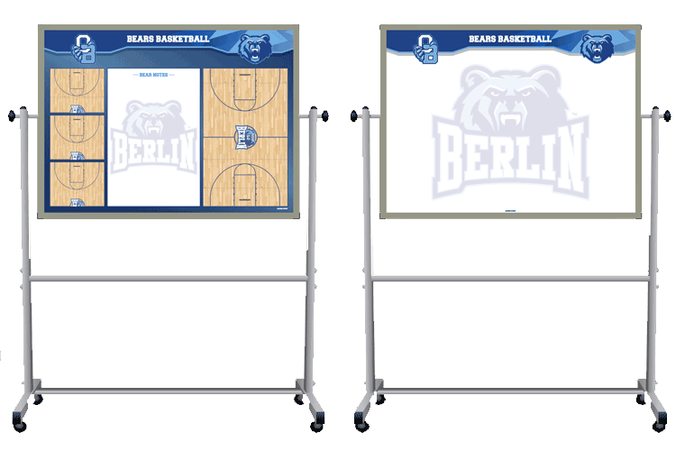 mobile dry erase boards for rolling around facilities