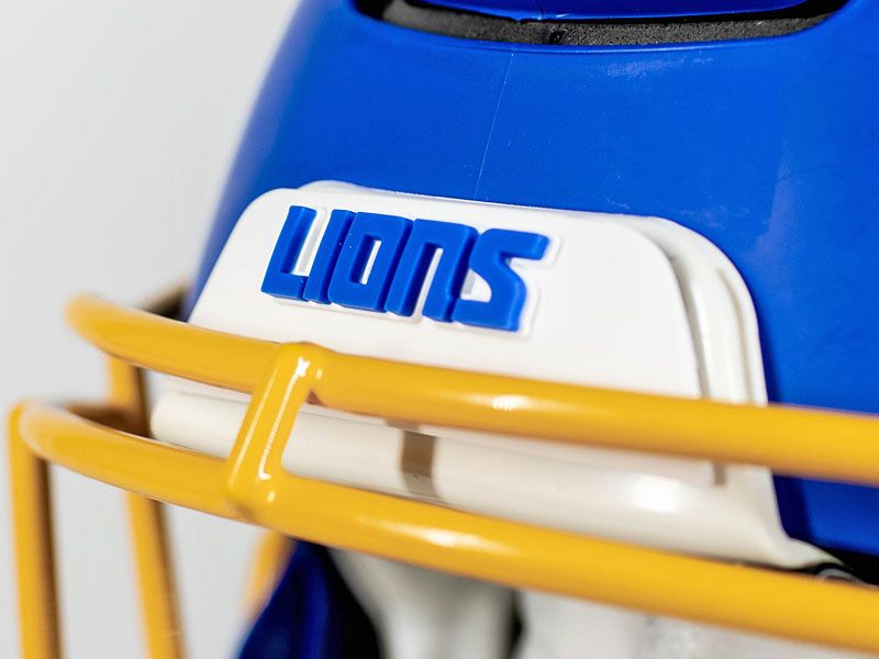 Lions 3d front bumper on football helmet Riddell Speed Helmet