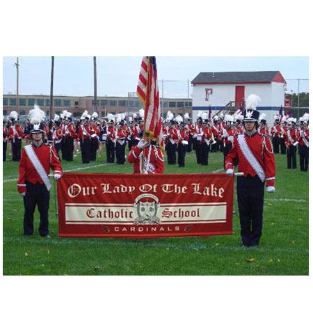 our lady of the lake marching band banner