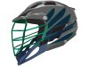 navy green oregon style lacrosse helmet wing multi panel gray helmet