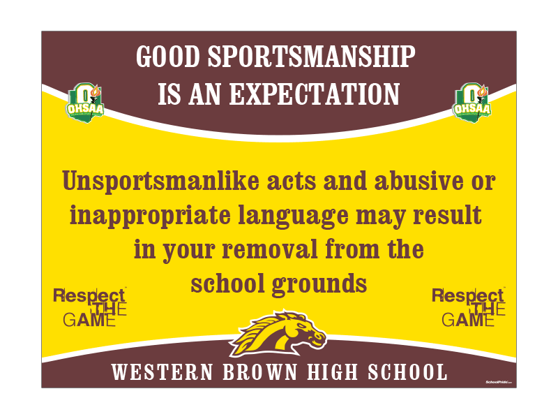 sportsmanship banner