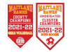 maitland volleyball and soccer championship banners