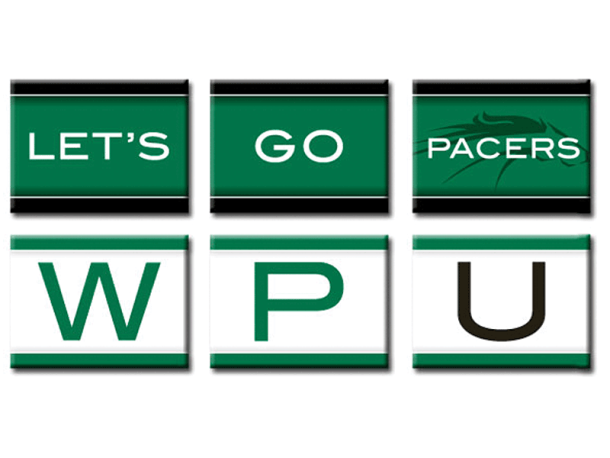 wpu let's go pacers cheer signs