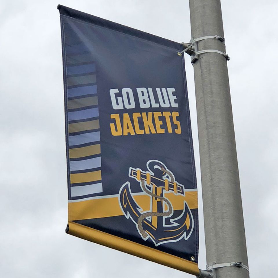 blue jackets boulevard banner