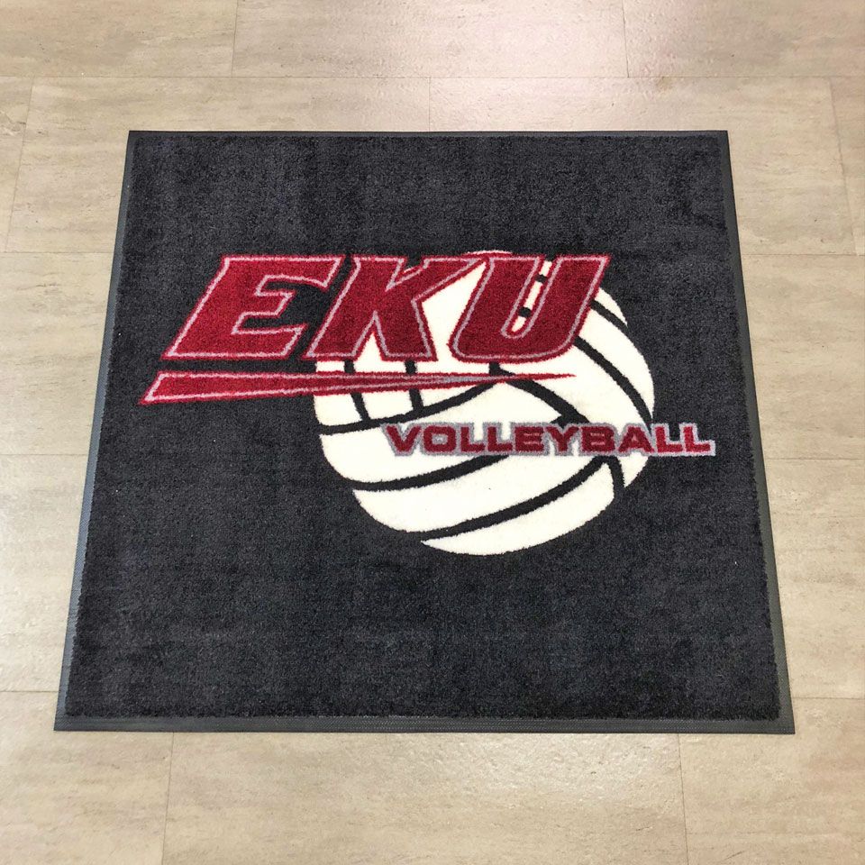EKU volleyball rug