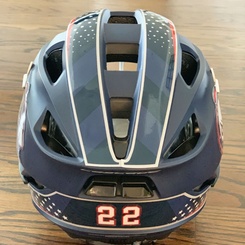 lacrosse decal kit with custom number back panel