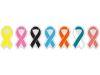 examples of various support ribbons for cancer and other diseases