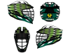 lacrosse helmet wrap wing style green