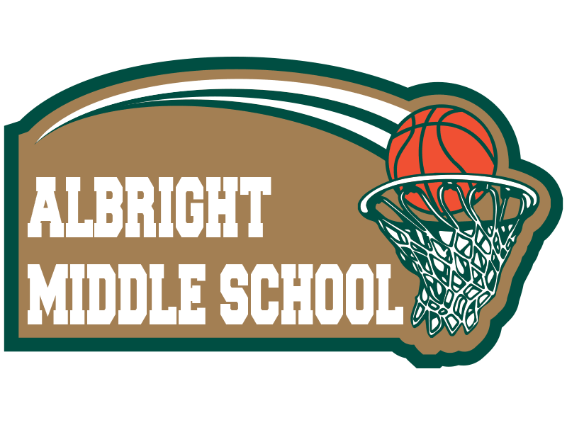 albright middle school basketball automobile magnet