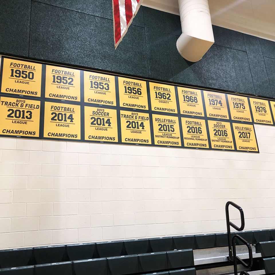 square gym championship banners